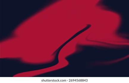Abstractas fondo oscuro con fluidas Formas orgánicas de color rojo carmesí y texturas fluidas, creando una visual dramática y energética.