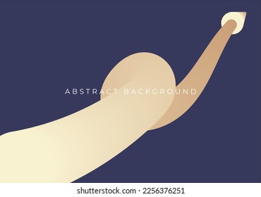 abstract dark background with fluid line