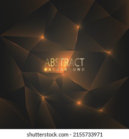 Abstrakter dunkler Hintergrund mit geometrischem polygonalem Muster.