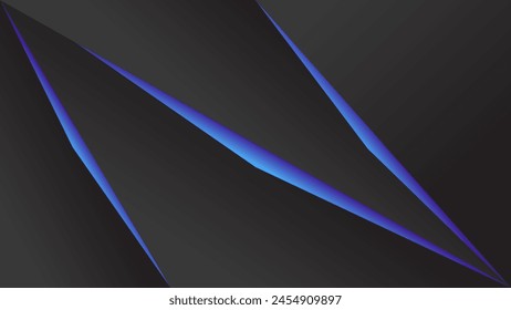 ABSTRAKTER DUNKLER HINTERGRUND MIT GEOMETRISCHEN FORMEN BLAUER FARBVERLAUF-DESIGN-VEKTORGRAFIK-VORLAGE GUT FÜR MODERNE WEBSITE, BILDSCHIRMHINTERGRUND, COVER-DESIGN, ZIELSEITE