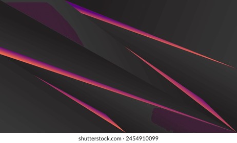 ABSTRACTAS FONDO OSCURO CON FORMAS GEOMÉTRICAS ROSA NARANJA DEGRADADO COLOR DISEÑO VECTOR PLANTILLA BUENO PARA SITIO WEB MODERNO, FONDO DE PANTALLA, DISEÑO DE CUBIERTA, PÁGINA DE DESTINO