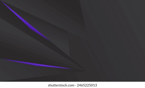 ABSTRACT DARK BACKGROUND WITH GEOMETRIC SHAPES PURPLE GRADIENT COLOR DESIGN VECTOR TEMPLATE GOOD FOR MODERN WEBSITE, WALLPAPER, COVER DESIGN, LANDING PAGE