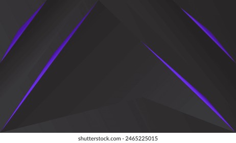 ABSTRACT DARK BACKGROUND WITH GEOMETRIC SHAPES PURPLE GRADIENT COLOR DESIGN VECTOR TEMPLATE GOOD FOR MODERN WEBSITE, WALLPAPER, COVER DESIGN, LANDING PAGE