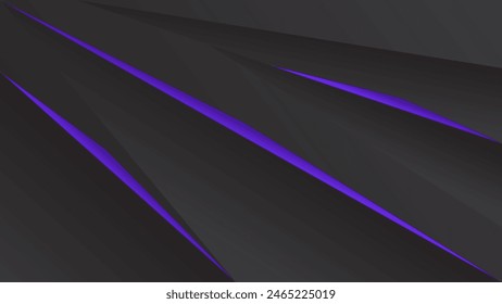 ABSTRACT DARK BACKGROUND WITH GEOMETRIC SHAPES PURPLE GRADIENT COLOR DESIGN VECTOR TEMPLATE GOOD FOR MODERN WEBSITE, WALLPAPER, COVER DESIGN, LANDING PAGE