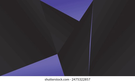 ABSTRACT DARK BACKGROUND WITH GEOMETRIC SHAPES PURPLE GRADIENT COLOR DESIGN VECTOR TEMPLATE GOOD FOR MODERN WEBSITE, WALLPAPER, COVER DESIGN, LANDING PAGE