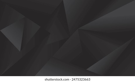 ABSTRACT DARK BACKGROUND WITH GEOMETRIC SHAPES GRADIENT COLOR DESIGN VECTOR TEMPLATE GOOD FOR MODERN WEBSITE, WALLPAPER, COVER DESIGN, LANDING PAGE