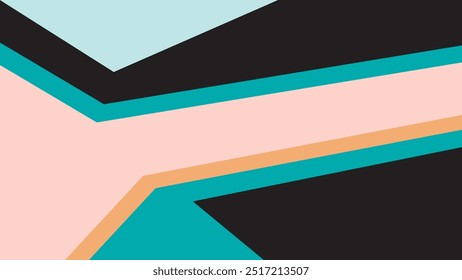 ABSTRACT DARK BACKGROUND  WITH GEOMETRIC SHAPES FLAT PASTEL COLOR DESIGN VECTOR TEMPLATE FOR WALLPAPER, COVER DESIGN