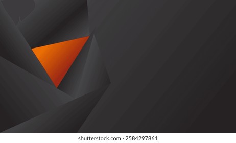 ABSTRACT DARK BACKGROUND WITH GEOMETRIC SHAPES GRADIENT COLOR DESIGN VECTOR TEMPLATE GOOD FOR MODERN WEBSITE, WALLPAPER, COVER DESIGN, LANDING PAGE