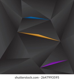 ABSTRACT DARK BACKGROUND WITH GEOMETRIC SHAPES GRADIENT COLOR DESIGN VECTOR TEMPLATE GOOD FOR MODERN WEBSITE, WALLPAPER, COVER DESIGN