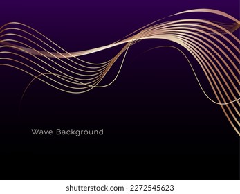 Abstract dark background geometry wave design vector