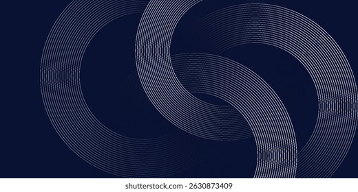 abstract dark background with glowing circle lines suitable for design. Eps 10