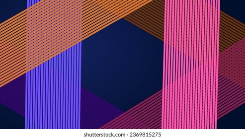 abstract dark background with glowing colorful lines technology