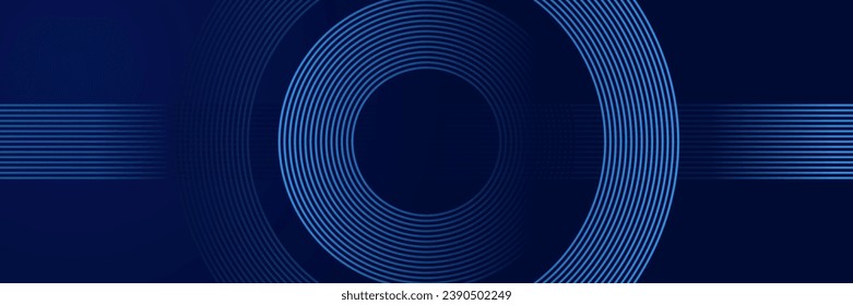 abstract dark background with glowing lines circles