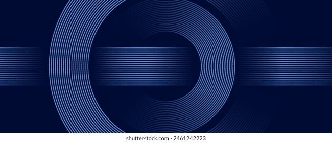 abstract dark background with glowing lines circles