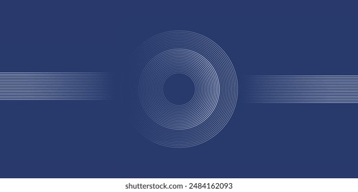 abstract dark background with glowing lines circles