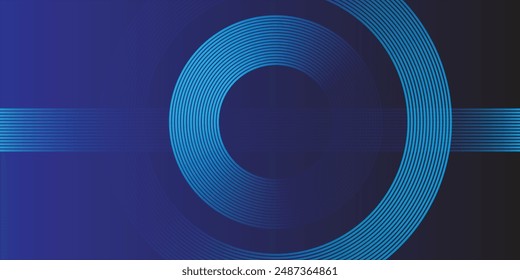 abstract dark background with glowing lines circles