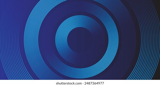 abstract dark background with glowing lines circles