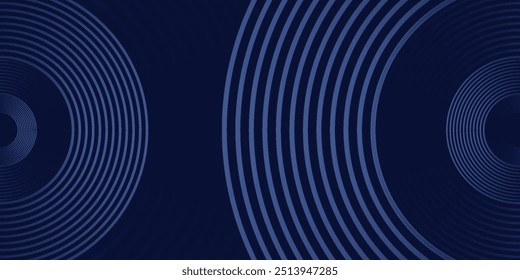 abstract dark background with glowing lines circles