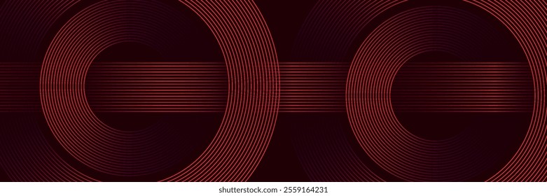 abstract dark background with glowing lines circles