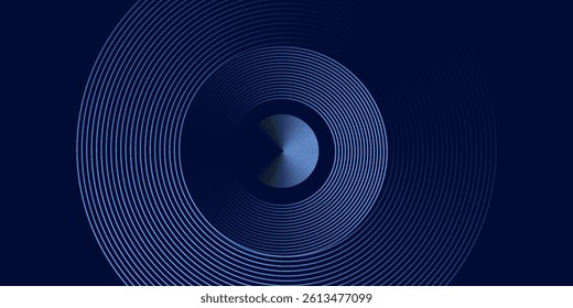 abstract dark background with glowing lines circles