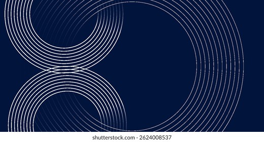 abstract dark background with glowing lines circles
