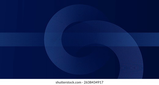 abstract dark background with glowing lines circles vector eps 10