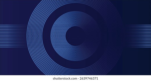 abstract dark background with glowing lines circles