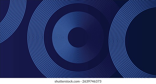 abstract dark background with glowing lines circles vektor eps10