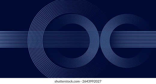 abstract dark background with glowing lines circles
