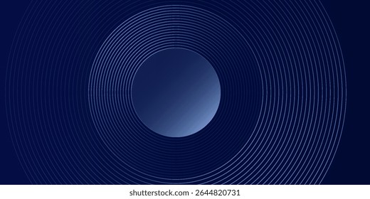 plano de fundo escuro abstrato com linhas e círculos brilhantes