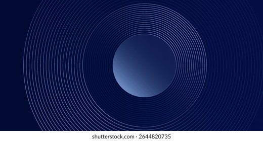 plano de fundo escuro abstrato com linhas e círculos brilhantes