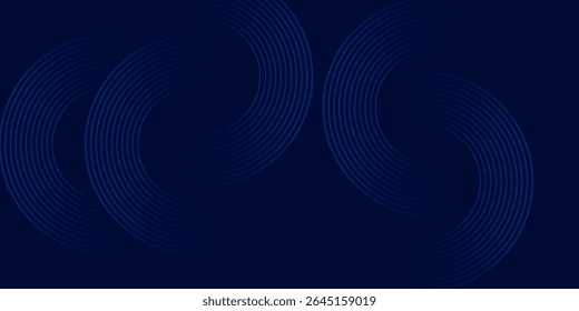 abstract dark background with glowing lines circles. eps 10 in vector illustration