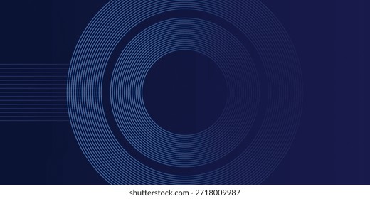 plano de fundo escuro abstrato com linhas e círculos brilhantes