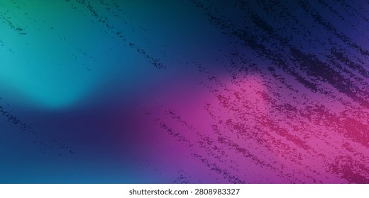 Abstract dark background with glowing neon gradient and dynamic diagonal grunge brush strokes texture pattern vector illustration.