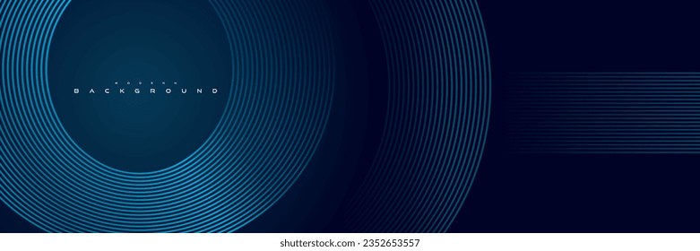 fondo oscuro abstracto con líneas azules onduladas brillantes