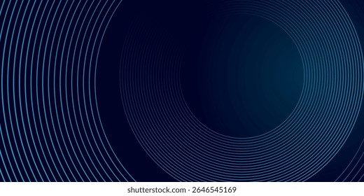 abstract dark background with glowing wavy blue lines. eps , modern