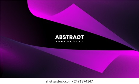 abstract dark background, gradient waves flowing lines trendy colors, abstract wallpaper, business card template, presentation and banner