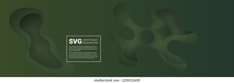 Abstract dark background. Green.