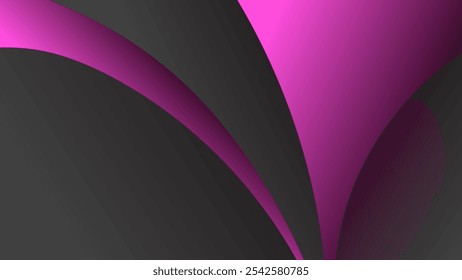 ABSTRACT DARK BACKGROUND WITH HAND DRAWN SHAPES GRADIENT PINK COLOR DESIGN VECTOR TEMPLATE FOR WALLPAPER, COVER DESIGN, HOMEPAGE DESIGN