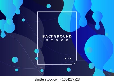 abstrakter dunkler Hintergrund mit eisblauem Farbverlauf. Wasser, Kurven, gewellt, fließend, Tröpfchen, unregelmäßige Formen. geeignet für Hintergrund, Landing-Page, Tapete, Home-Screen, Theme. Vektor eps10