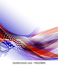 Abstract dark background with lighting effect. Vector