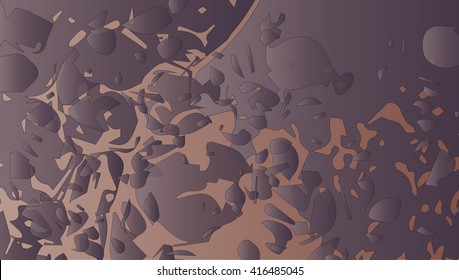 Abstract dark background like falling rocks