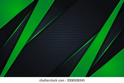 Abstract dark background with line green