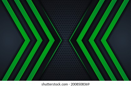 Abstract dark background with line green