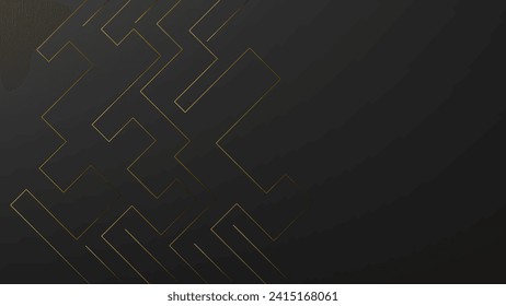 ABSTRACT DARK BACKGROUND WITH LINES GRADIENT GOLD SMOOTH LIQUID COLOR DESIGN VECTOR TEMPLATE GOOD FOR MODERN WEBSITE, WALLPAPER, COVER DESIGN 