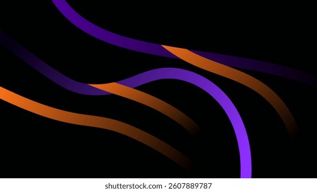 ABSTRACT DARK BACKGROUND LIQUID BLURRED WITH HAND DRAWN ORGANIC SHAPES ORANGE PURPLE GRADIENT COLOR DESIGN VECTOR TEMPLATE GOOD FOR MODERN WEBSITE, WALLPAPER, COVER DESIGN 