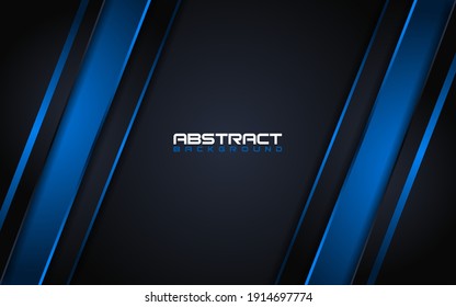 Abstract Dark Background With Modern Blue Line
