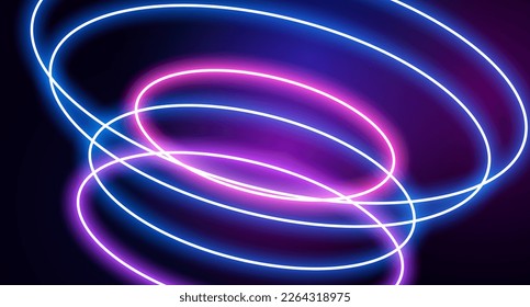 Abstrakter dunkler Hintergrund mit neonblau-violett-rosa Rochen. Hintergründe für Banner, Plakate oder Flyer, Zeichen und Unternehmen, Werbung und Websites, Cover, soziale Medien und Design