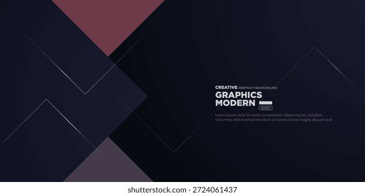Fondo oscuro Abstractas con diseño de concepto de elemento de patrón de Formas cuadradas marrones superpuestas. Fondo fresco del estilo del Anuncio. Vector Eps10