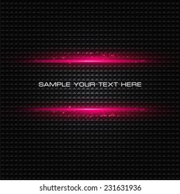 Abstract dark background with pink color light